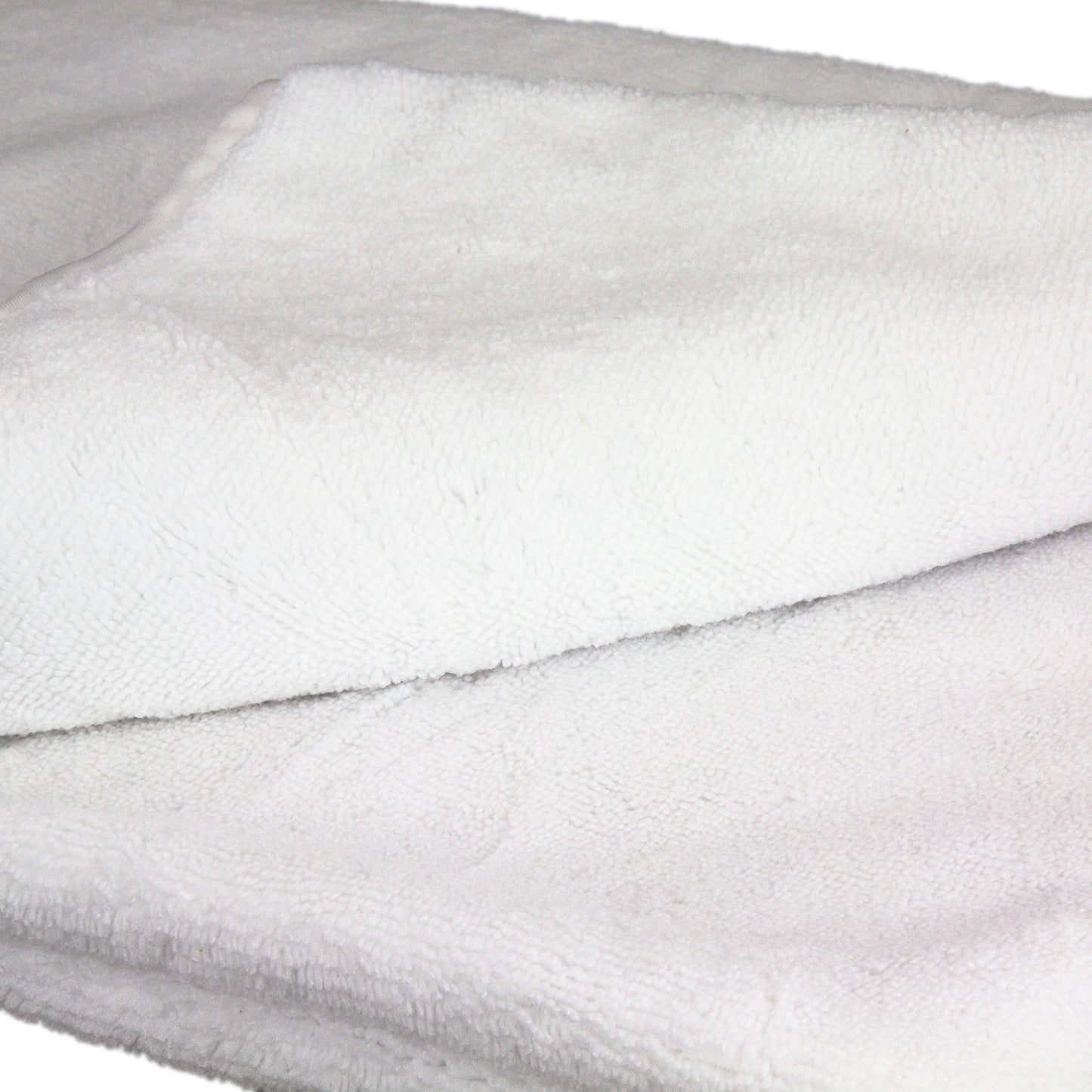 Big Blizzard White Extra Large Silk Lined Drying Towel 52inch x 36 inch