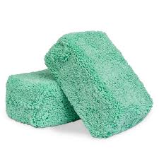 Green Microfiber Applicator 5in x 3in x 1.5inch (2-Pack) - MF_149_2