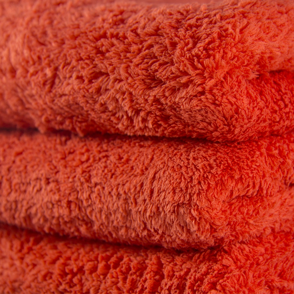 Fluffy Finish Red Microfiber 40cm x 40cm (3-Pack) - MF_111_3