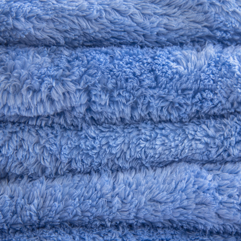 Fluffy Finish Blue Microfiber 40cm x 40cm (3-Pack) - MF_112_3