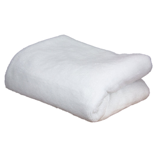 Big Blizzard White Extra Large Silk Lined Drying Towel 52inch x 36 inch