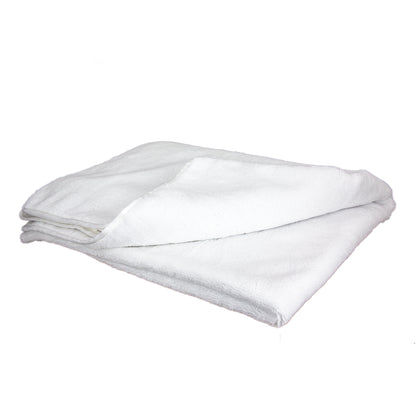 Big Blizzard White Extra Large Silk Lined Drying Towel 52inch x 36 inch