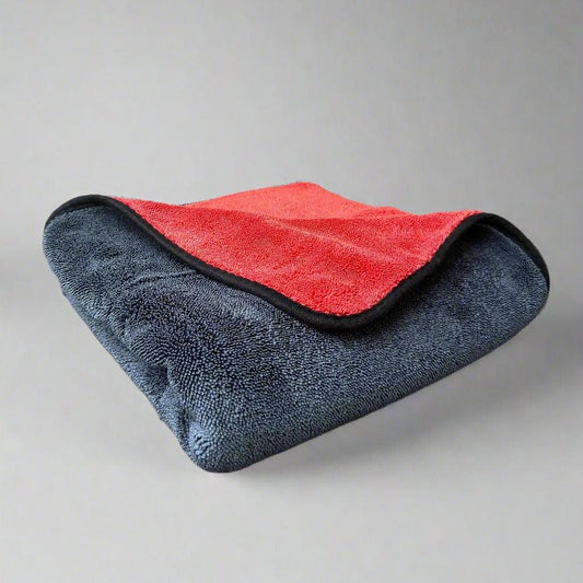Racer Black & Red Silk Lined Microfiber Towel 40cm x  40cm (3-Pack)
